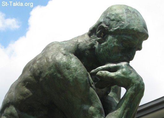 St-Takla.org               image: The Thinker (Le Penseur) - a bronze and marble sculpture by Auguste Rodin    ������ �� ����� ����� ���� ���ѡ �� �� ������� ������ ����� �����